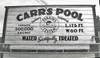 1930 Carrs Pool Sign